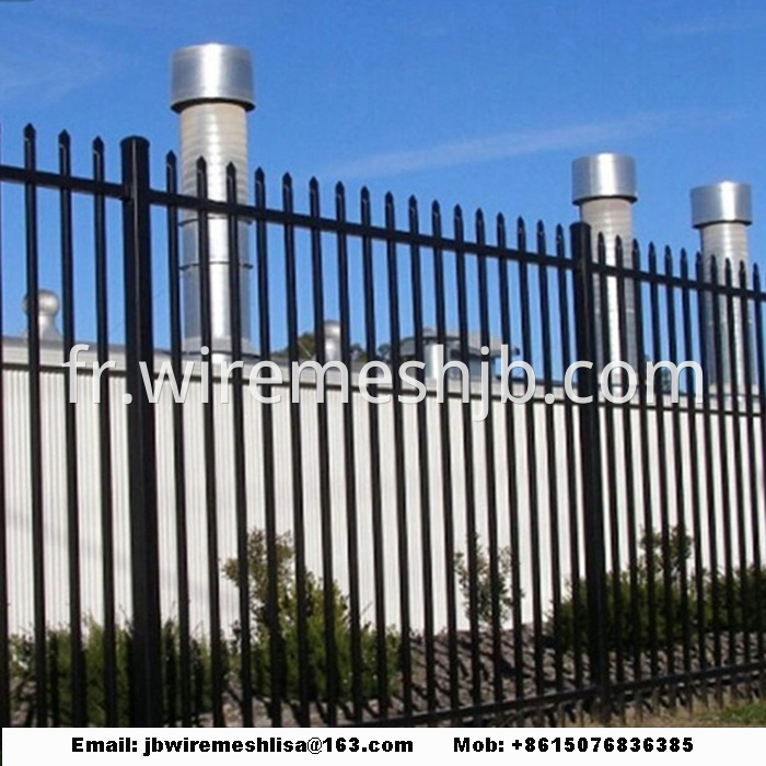 Black Color Zinc Steel Wrought Iron Fence